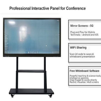 86" Smart Interactive Whiteboard For School Classroom Teaching Online Boards Conference With Windows Mac